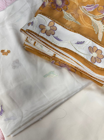 Unstitched Suit Material- 342 Ivory