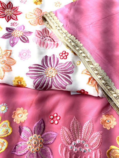 Unstitched Suit Material- 278 Ivory