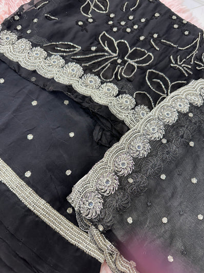 Unstitched Suit Material- 346 Black