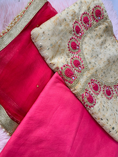 Unstitched Suit Material- 359 Gold