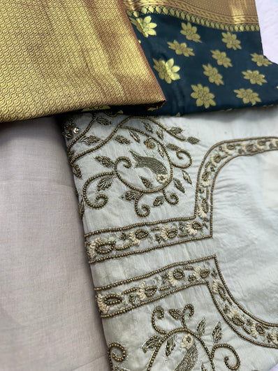 Unstitched Suit Material- 354 Beige