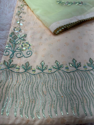 Unstitched Suit Material- 406 Coral