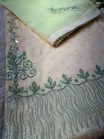 Unstitched Suit Material- 406 Coral