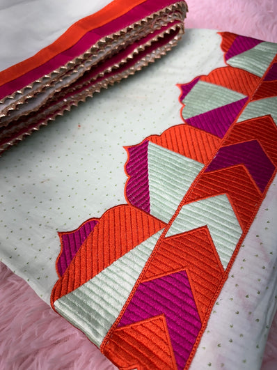 Unstitched Suit Material- 405 SeaGreen