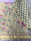 Unstitched Suit Material- 410 Yellow