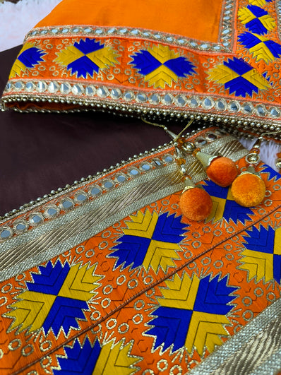 Unstitched Suit Material- 398 Brown