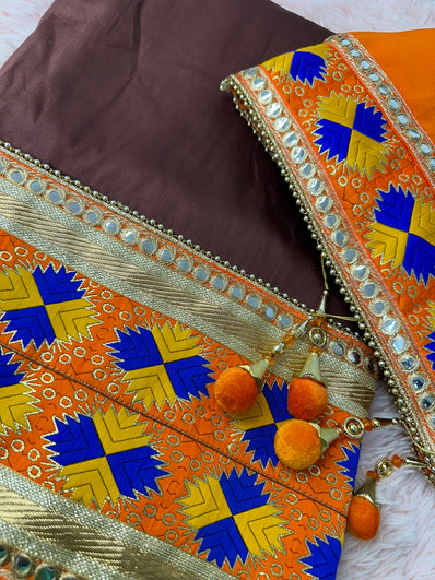 Unstitched Suit Material- 398 Brown