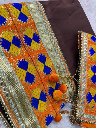 Unstitched Suit Material- 398 Brown