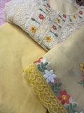 Unstitched Suit Material- 395 Yellow