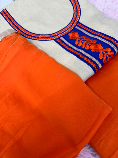 Unstitched Suit Material- 393 Light Gold