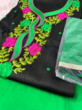 Unstitched Suit Material- 371 Green