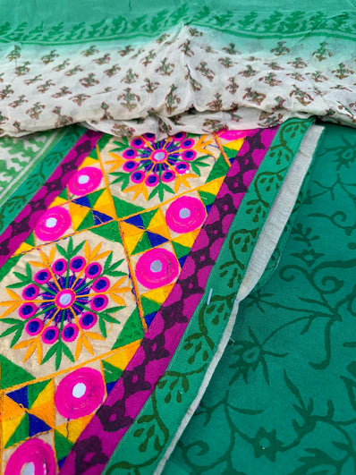 Unstitched Suit Material- 366 Green