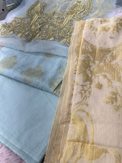 Unstitched Suit Material- 376 Grey