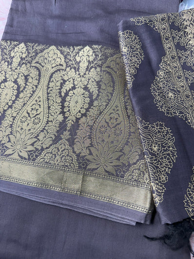 Unstitched Suit Material- 378 Brown