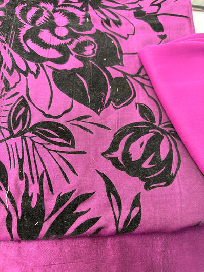 Unstitched Suit Material- 379 Purple