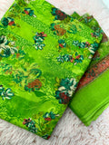 Unstitched Suit Material- 373 Green