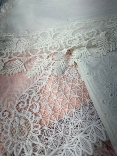 Unstitched Suit Material- 374 Peach