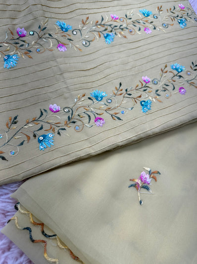 Unstitched Suit Material- 361 gold