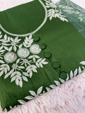 Unstitched Suit Material- 403 Green