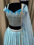 Party wear Lehenga in Blue  Color