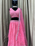 Party wear Lehenga in Peach Pink Color