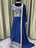 Party wear Lehenga in Blue Color