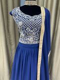 Party wear Lehenga in Blue Color