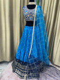 Party wear Lehenga in Blue Color