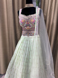 Party wear Lehenga in Mint Green Color