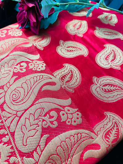 Red Banarasi Silk Saree