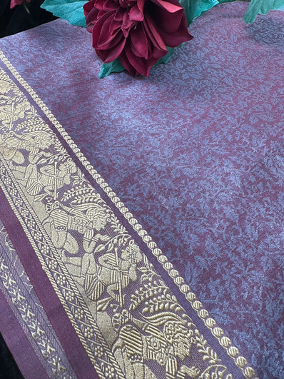 Thistle Banarasi Silk Saree