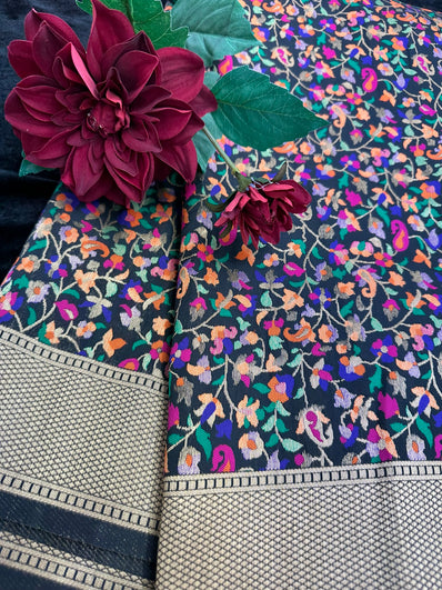 Black  Banarsi Saree