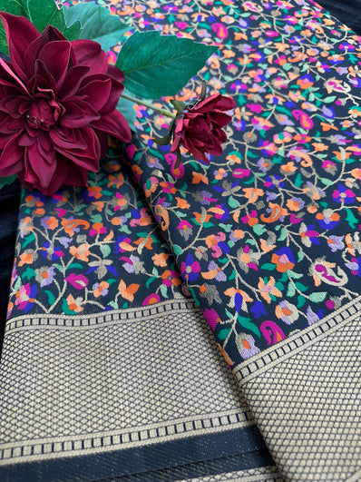 Black  Banarsi Saree