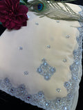 Corn Silk Georgette Saree with bead work