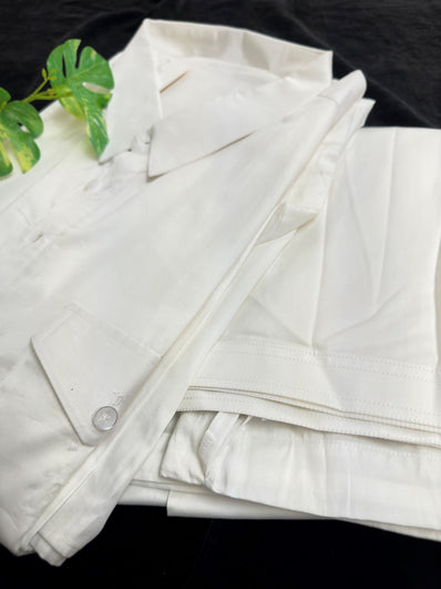 Pathani Kurta Pajama - White