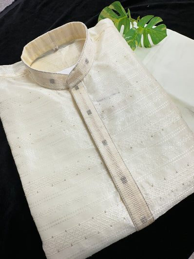 Fancy Corn Silk Kurta Pajama set