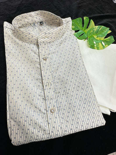 Fancy Ivory Kurta Pajama set