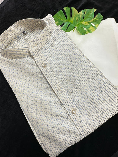 Fancy Ivory Kurta Pajama set