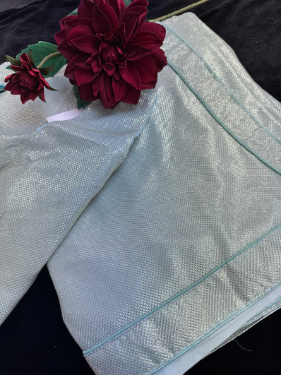 Light Blue Saree with Stitched Blouse