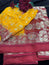 Yellow Bandani Chiffon Saree with Stitched Blouse