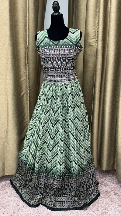 Party wear Dresses in Green Color