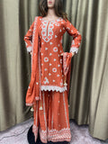 Party wear Sharara suit Coral  --PSH1025C