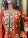 Party wear Sharara suit Coral  --PSH1025C