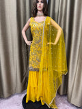 Party wear Sharara suit Yellow  --PSH1027Y