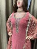 Party wear Sharara suit Salmon  --PSH1028S