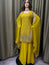 Party wear Sharara suit Yellow  --PSH1030Y