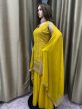 Party wear Sharara suit Yellow  --PSH1030Y