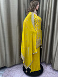 Party wear Sharara suit Yellow  --PSH1030Y