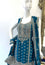 Party wear Sharara suit Blue  --PSH1032B