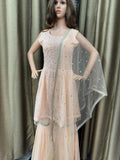 Party wear Sharara suit Peach -PSH1035P